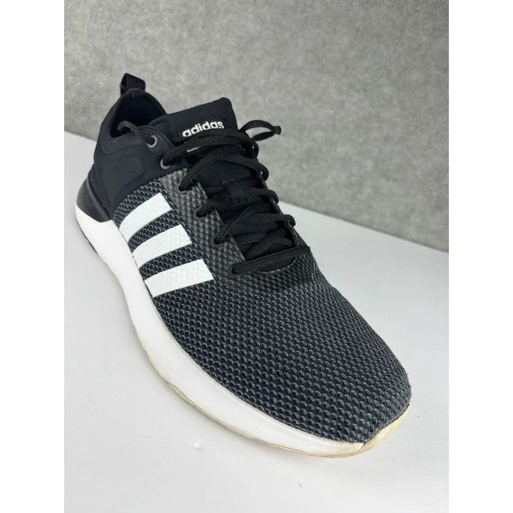 Adidas Cloudfoam Super Racer Sneaker BB9763 Size 13 Black White Mens